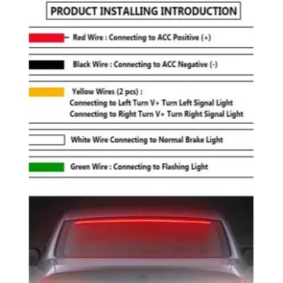 LED Strip Brake Lights 90cm for All Cars